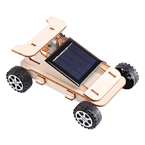 Hellery DIY Solar Auto Spielzeug Holz Science Experiment Kits Solar Power Auto 3D Puzzle Auto Bauprojekte Modelle Wissenschaft Experimente Spielzeug STEM Spielzeug Roboter für Mädchen Jungen von Hellery