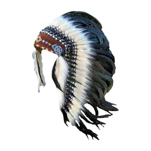 Hellery Indianer Häuptling Kopfschmuck Dekorative Bühnenshow Erwachsene Hellery Indianer Häuptling Kopfschmuck Dekorative Bühnenshow Erwachsene von Hellery