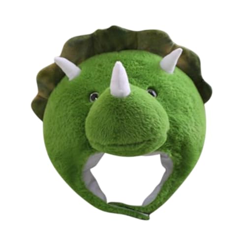 Hellery Triceratops Head Hut Cosplay Lustige Neuheiten Kostümhut für Kostüme Halloween von Hellery