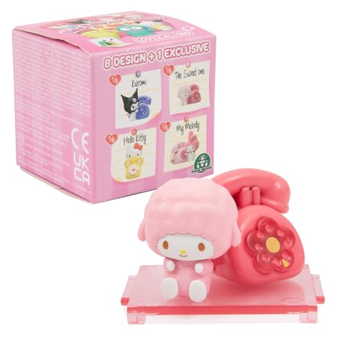 Hello Kitty, 1 Figur 4,5 cm und Zubehör in Einer transparenten Box, Serie Love Calling, zufälliges Modell, für Kinder ab 3 Jahren, HKT28 von Hello Kitty