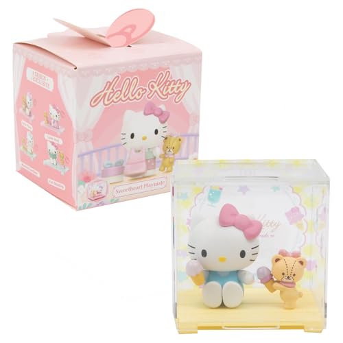 Hello Kitty, 1 Figur 4,5 cm und Zubehör in Einer transparenten Box, Serie Sweetheart Playmate, zufälliges Modell, für Kinder ab 3 Jahren, HKT38 von Hello Kitty