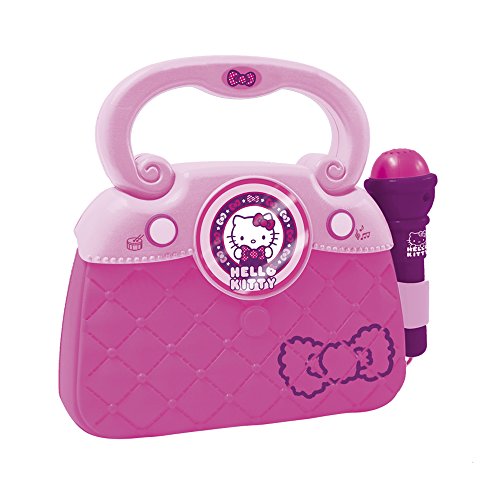 Hello Kitty 1511 Helly Kitty Handtasche mitMikrofon, Lautsprecher und MP3 Anschluß, Sortiert von REIG