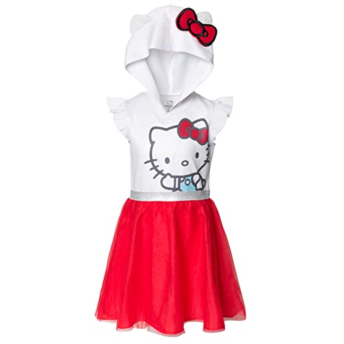 Hello Kitty Little Girls Mesh Cosplay Tulle Sleeveless Dress White 4 von Hello Kitty