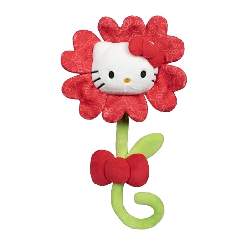 Hello Kitty and Friends 14-inch Hello Kitty Red Plush Valentine Flower with a Bendable Stem - Giftable Packaging - Officially Licensed - Ages 6+ von Hello Kitty