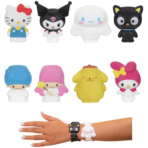 Hello Kitty and Friends FigBands Multipack- 8 FigBands - Series 1-2-in-1 Figure and Band - Officially Licensed Sanrio Product from Jazwares - Ages 4+ von Hello Kitty