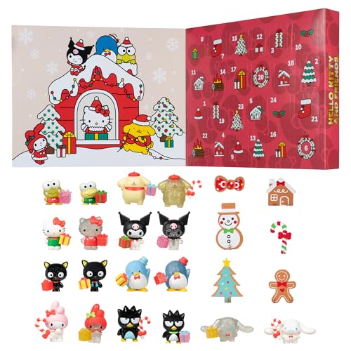 Hello Kitty and Friends Holiday Advent Calendar - 24 Exclusive Items - Seasonal Toys for Kids - Officially Licensed Sanrio Product from Jazwares - Ages 6+ von Hello Kitty