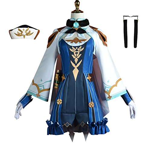 Helltaker Game Genshin Impact Sucrose JK Uniform Cosplay Kostüm Komplettes Set für Frauen Mädchen Cosplay Outfit Halloween Kostüm von Helltaker