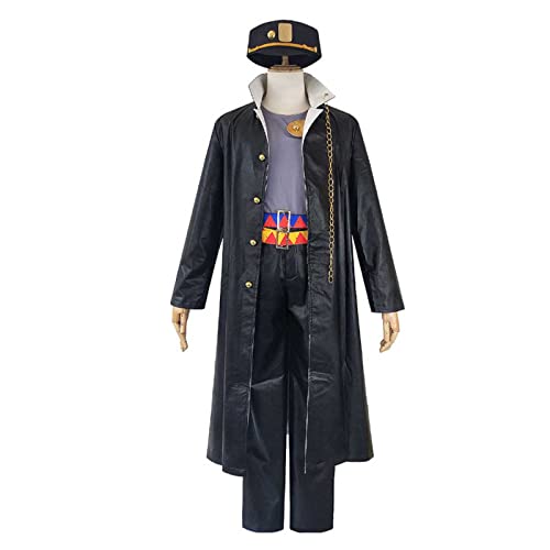 Helluva Boss Kujo Jotaro Cosplay Kostüm Anime Bizarre Abenteuer Halloween Outfits Set mit Hut für Damen Herren von Helluva Boss