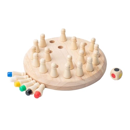 Gedächtnis Schach, Memory Schach Holz Kinder, Memory Match Stick Schach, Hölzerne Gedächtnisspiele, Family Brettspiele Hölzerne, Memory Spiel Family Brettspiele, Gedächtnisspiele Kinder von Helweet