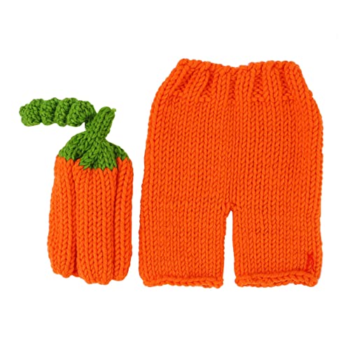 Hemobllo 1 Satz -fotoshooting-kleidung Outfits Für Neugeborene Jungen Kleinkind Kostüm Kostüme Babysocken Neugeborener Kürbishut Babykostüm Requisiten Für Babyfotos Babyparty Orange von Hemobllo