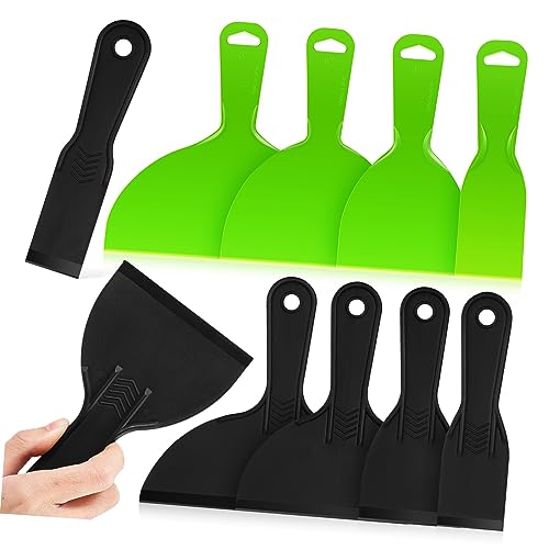 Hemobllo 10 STK Farb Schaber Set Malerkratzer Schwarze Kittspachtel Patchen Rigipsplatten Füllspachtel Für Wandspachtel Tapen Tapetenentferner Flache Kratzer Schaber Für Die Wand Plastik von Hemobllo