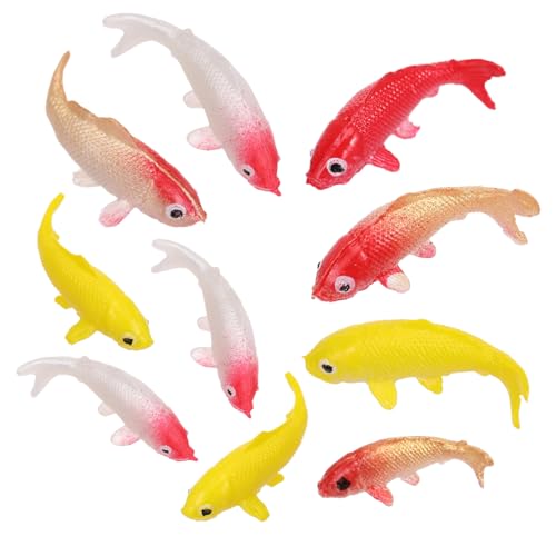 Hemobllo 10 Stück Teiliges Miniatur Koi Fisch Modelle Bunte Realistische Deko für Puppenhaus Aquarium Zubehör Langlebig Verblassungsfrei Detailgetreu für Miniaturlandschaften und Hemobllo 10 Stück Teiliges Miniatur Koi Fisch Modelle Bunte Realistische Deko für Puppenhaus Aquarium Zubehör Langlebig Verblassungsfrei Detailgetreu für Miniaturlandschaften und von Hemobllo