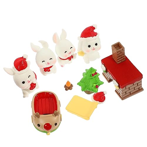 Hemobllo 10 Stück Teiliges Miniatur Resin Hasenfiguren Kleine Weihnachtsdeko für Tisch Garten Mikrolandschaften Langlebige und Partyornamente Festliche Kaninchenfiguren für Vielseitige Hemobllo 10 Stück Teiliges Miniatur Resin Hasenfiguren Kleine Weihnachtsdeko für Tisch Garten Mikrolandschaften Langlebige und Partyornamente Festliche Kaninchenfiguren für Vielseitige von Hemobllo