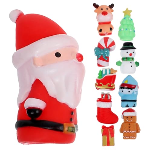 Hemobllo 10 Stück Teiliges Weihnachts Fingerpuppen aus Leichtem Kindersicherem Vinyl mit Santa Claus Schneemann Rentier und Tannenbaum für Kreatives Rollenspiel und Frühe Bildung zu Hause Hemobllo 10 Stück Teiliges Weihnachts Fingerpuppen aus Leichtem Kindersicherem Vinyl mit Santa Claus Schneemann Rentier und Tannenbaum für Kreatives Rollenspiel und Frühe Bildung zu Hause von Hemobllo