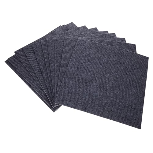 Hemobllo 10St Spleißmatte Puzzlematte turnmatten ıpad Teppichboden Teppichfliesen Teppich Puzzle sortierschalen Teppichfliese für zu Hause Fußmatten für spielende Dark Grey von Hemobllo