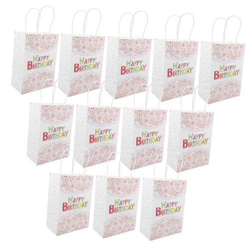 Hemobllo 12 Stück Teiliges Geburtstags Geschenktüten aus Kraftpapier mit Kreativem Cartoon Große Leichte Tragetaschen für Süßigkeiten Kleine Geschenke und Party Mitgebsel für Hemobllo 12 Stück Teiliges Geburtstags Geschenktüten aus Kraftpapier mit Kreativem Cartoon Große Leichte Tragetaschen für Süßigkeiten Kleine Geschenke und Party Mitgebsel für von Hemobllo