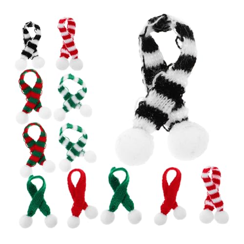 Hemobllo 12 Stück Teiliges Mini Weihnachts Schals Gestreifte Strickschals für DIY Puppenkleidung Haustier Schal für Kleine Hunde Katzen Weinflaschen Deko Festliche Miniatur Hemobllo 12 Stück Teiliges Mini Weihnachts Schals Gestreifte Strickschals für DIY Puppenkleidung Haustier Schal für Kleine Hunde Katzen Weinflaschen Deko Festliche Miniatur von Hemobllo