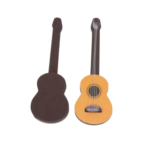 Hemobllo 2 Stück Miniatur Gitarre Teilig aus Holz Dekoratives Puppenhaus Ornament Langlebige Realistische Mini Gitarrenfigur für Desktop Dekoration und Sammlungen Hemobllo 2 Stück Miniatur Gitarre Teilig aus Holz Dekoratives Puppenhaus Ornament Langlebige Realistische Mini Gitarrenfigur für Desktop Dekoration und Sammlungen von Hemobllo