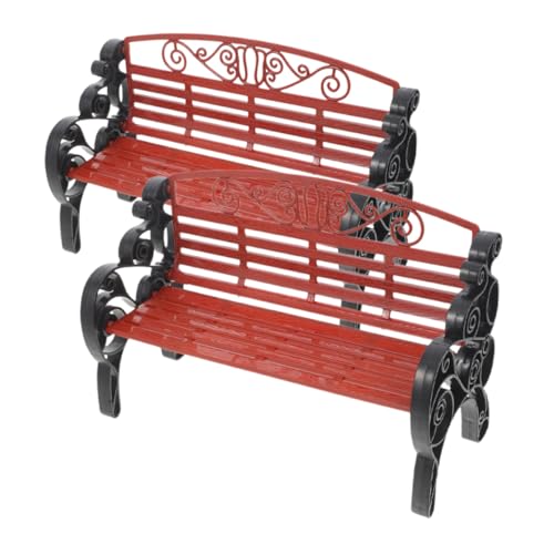 Hemobllo 2 Stück Miniatur Modell Teilig Retro Gartenmöbel Deko Holzbank Skulptur für Puppenhaus Tischdeko Verschönerung Hemobllo 2 Stück Miniatur Modell Teilig Retro Gartenmöbel Deko Holzbank Skulptur für Puppenhaus Tischdeko Verschönerung von Hemobllo