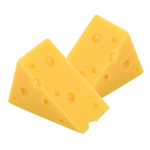 Hemobllo 2 Stück Teiliges Simulations Käsemodell Realistische Käseattrappe für Dekoration und Fotografie Lebensechte Künstliche Käsekeile Wohnaccessoire für Käseliebhaber Hemobllo 2 Stück Teiliges Simulations Käsemodell Realistische Käseattrappe für Dekoration und Fotografie Lebensechte Künstliche Käsekeile Wohnaccessoire für Käseliebhaber von Hemobllo