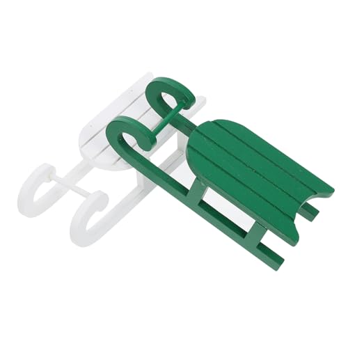 Hemobllo 2 Stück Weihnachtliche Holzschlitten Deko Weiß Grün Stabile Miniatur Holzornamente Langlebige Weihnachtsdekoration für Wohnzimmer Schlafzimmer Hotel Festliche Tischdeko Hemobllo 2 Stück Weihnachtliche Holzschlitten Deko Weiß Grün Stabile Miniatur Holzornamente Langlebige Weihnachtsdekoration für Wohnzimmer Schlafzimmer Hotel Festliche Tischdeko von Hemobllo