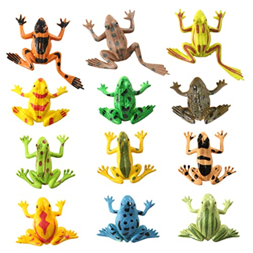 Hemobllo 24 Stück Teiliges Froschmodell Realistische Tierfiguren aus Langlebigem Material Detailgetreue Mini Spielzeugmodelle als Dekoration und Lernspielzeug für Partys Hemobllo 24 Stück Teiliges Froschmodell Realistische Tierfiguren aus Langlebigem Material Detailgetreue Mini Spielzeugmodelle als Dekoration und Lernspielzeug für Partys von Hemobllo