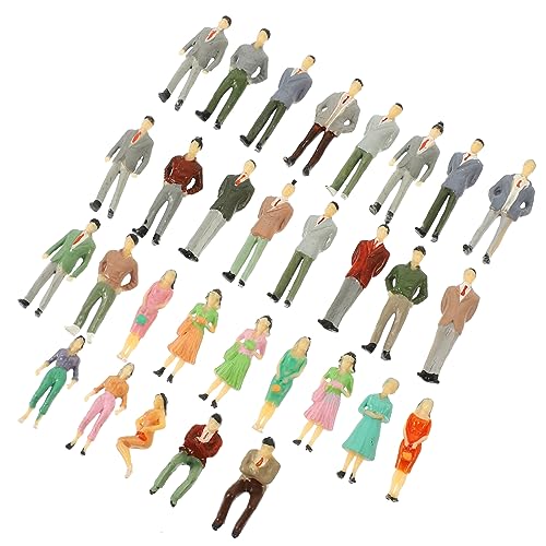 Hemobllo 30 Stück Teiliges Miniatur Menschen Figuren Bemalt Detailreiche Miniaturfiguren für Modellbau Landschaftsdekoration für Geeignet für Modelleisenbahn Architekturmodelle DIY Hemobllo 30 Stück Teiliges Miniatur Menschen Figuren Bemalt Detailreiche Miniaturfiguren für Modellbau Landschaftsdekoration für Geeignet für Modelleisenbahn Architekturmodelle DIY von Hemobllo