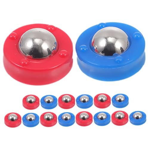 Hemobllo 32 Stück Kicker Zubehör Shuffleboard-Pucks Tischfußball Zubehör Set Tischspiel Zubehör Set Shuffleboard Spielzubehör Shuffleboard Zubehör Planke Mini Tisch-Shuffleboard-Spiel Eisen von Hemobllo