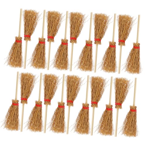 Hemobllo 50 Stück Miniatur Besen Puppenhaus Deko Zubehör Handgefertigt Glatte Kanten Geeignet für Miniaturlandschaft DIY Halloween Party Dekoration Rote Schnur Hemobllo 50 Stück Miniatur Besen Puppenhaus Deko Zubehör Handgefertigt Glatte Kanten Geeignet für Miniaturlandschaft DIY Halloween Party Dekoration Rote Schnur von Hemobllo