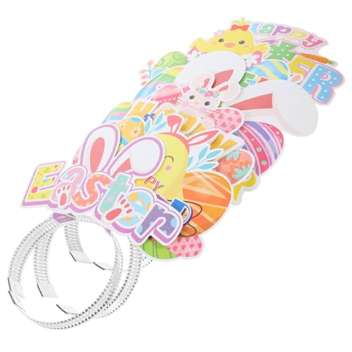 Hemobllo 6 Stück Teiliges Headband mit Hasenohren Bunten Eiern und Küken Komfortabler Haarschmuck für Party Kostüm und Familienfotos zu Ostern Geeignet für Damen und Jugendliche Hemobllo 6 Stück Teiliges Headband mit Hasenohren Bunten Eiern und Küken Komfortabler Haarschmuck für Party Kostüm und Familienfotos zu Ostern Geeignet für Damen und Jugendliche von Hemobllo