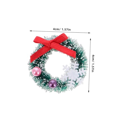 Hemobllo 6 Stück Teiliges Mini Weihnachtskranz Kleine Dekorative Kränze aus Langlebigem Material für Puppenhaus Weihnachtsdeko Baumschmuck Fenster und Geschenkbox Verzierung Hemobllo 6 Stück Teiliges Mini Weihnachtskranz Kleine Dekorative Kränze aus Langlebigem Material für Puppenhaus Weihnachtsdeko Baumschmuck Fenster und Geschenkbox Verzierung von Hemobllo