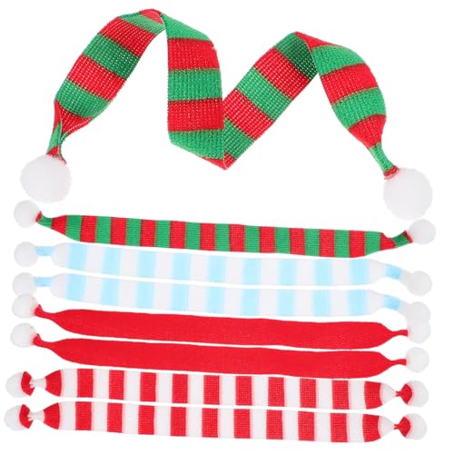 Hemobllo 8 Stück Teiliges Mini Weihnachtsschal aus Weicher Langlebiger Puppenzubehör Schal Vielseitig als Schneemann und Weinflaschendeko Handgefertigte Weihnachtsdeko Hemobllo 8 Stück Teiliges Mini Weihnachtsschal aus Weicher Langlebiger Puppenzubehör Schal Vielseitig als Schneemann und Weinflaschendeko Handgefertigte Weihnachtsdeko von Hemobllo