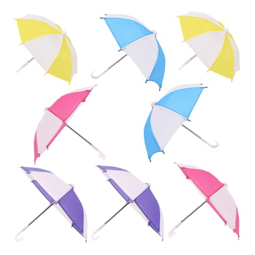 Hemobllo 8 Stück Teiliges Miniatur Puppenschirm Farbige Kleine Regenschirme für Puppenhausdekoration Realistisch Gestaltete Leichte Mini Sonnenschirme und Regenaccessoires für Puppenspiel Hemobllo 8 Stück Teiliges Miniatur Puppenschirm Farbige Kleine Regenschirme für Puppenhausdekoration Realistisch Gestaltete Leichte Mini Sonnenschirme und Regenaccessoires für Puppenspiel von Hemobllo
