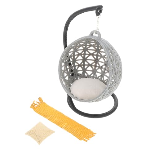 Hemobllo DIY Miniaturmöbel Puppenhaus Zubehör Handgefertigter Miniatur Schaukelstuhl für Modellbau Sandkasten Dekoration und Bastelprojekte Hemobllo DIY Miniaturmöbel Puppenhaus Zubehör Handgefertigter Miniatur Schaukelstuhl für Modellbau Sandkasten Dekoration und Bastelprojekte von Hemobllo