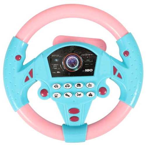 Hemobllo Kinder-lenkrad-Spielzeug mit Simulationsfunktion, Lernspielzeug für Babys, Spielzeug zum Vortäuschen Eines Autositzes, Himmelblaues PVC-Design, Keine Batterien Erforderlich Hemobllo Kinder-lenkrad-Spielzeug mit Simulationsfunktion, Lernspielzeug für Babys, Spielzeug zum Vortäuschen Eines Autositzes, Himmelblaues PVC-Design, Keine Batterien Erforderlich von Hemobllo