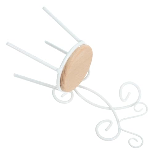 Hemobllo Maßstab Stuhl Miniaturmöbel Puppenhaus Dekoration Weiß Kreativer Mini Stuhl für Puppenhaus Landschaftsdesign und DIY Zubehör Hemobllo Maßstab Stuhl Miniaturmöbel Puppenhaus Dekoration Weiß Kreativer Mini Stuhl für Puppenhaus Landschaftsdesign und DIY Zubehör von Hemobllo