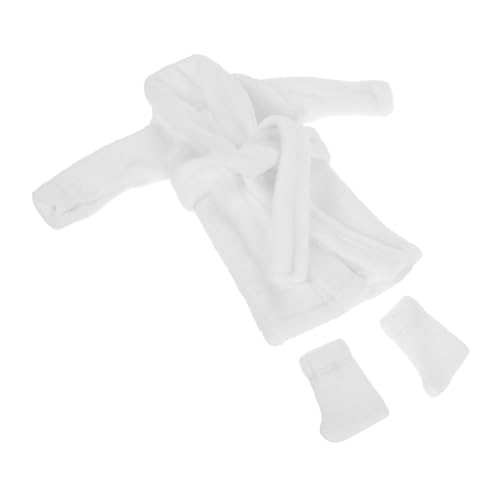 Hemobllo Miniatur Bademantel Set mit Socken für Puppen Weicher Stoff Fein Verarbeitet Vielseitiges Puppenkleidungszubehör Geeignet für Verschiedene Anlässe und Puppengrößen Hemobllo Miniatur Bademantel Set mit Socken für Puppen Weicher Stoff Fein Verarbeitet Vielseitiges Puppenkleidungszubehör Geeignet für Verschiedene Anlässe und Puppengrößen von Hemobllo