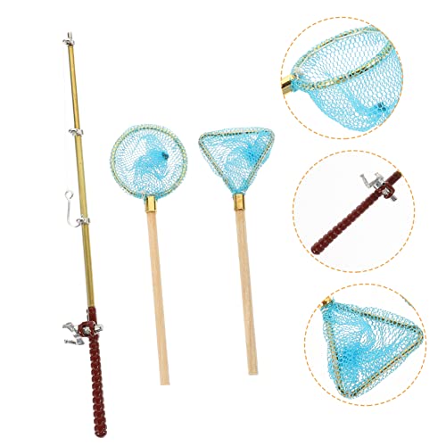 Hemobllo Miniatur Fischangel Teilig mit Netz Puppenhaus Zubehör für DIY Dekoration Langlebige Miniatur Angelrute für Kreative Fische und Puppenhaus Szenen Hemobllo Miniatur Fischangel Teilig mit Netz Puppenhaus Zubehör für DIY Dekoration Langlebige Miniatur Angelrute für Kreative Fische und Puppenhaus Szenen von Hemobllo