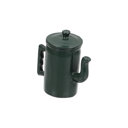 Hemobllo Miniatur Wasserkocher aus Aluminiumlegierung mit Deckel Puppenhaus Dekoration Stilvolles Modell in Dunkelgrün Robust und Sicher Passend für Miniaturgärten und Puppenhaus Zubehör Hemobllo Miniatur Wasserkocher aus Aluminiumlegierung mit Deckel Puppenhaus Dekoration Stilvolles Modell in Dunkelgrün Robust und Sicher Passend für Miniaturgärten und Puppenhaus Zubehör von Hemobllo