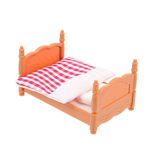 Hemobllo Miniaturbett Modell für Puppenhaus DIY Miniatur Möbelset Puppenhaus Schlafzimmerdekoration Robustes und Stoffmaterial Fördert Feinmotorik bei Kindern Geschenkidee für Hemobllo Miniaturbett Modell für Puppenhaus DIY Miniatur Möbelset Puppenhaus Schlafzimmerdekoration Robustes und Stoffmaterial Fördert Feinmotorik bei Kindern Geschenkidee für von Hemobllo