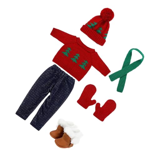 Hemobllo Puppen Weihnachtsoutfit aus Baumwolle Weicher Pullover mit Schal und Mütze Bequemes Puppenkostüm für Winterfest Einfach Anzuziehen Kindgerechtes Design Spielzeugzubehör Hemobllo Puppen Weihnachtsoutfit aus Baumwolle Weicher Pullover mit Schal und Mütze Bequemes Puppenkostüm für Winterfest Einfach Anzuziehen Kindgerechtes Design Spielzeugzubehör von Hemobllo