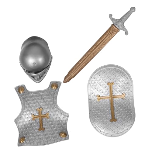 Hemobllo Retro Rüstung mit Helm Schild und Robustes Kunststoffspielzeug für Kostümspiele Mittelalter Cosplay Zubehör für Jungen und Mädchen für Party und Rollenspiel Hemobllo Retro Rüstung mit Helm Schild und Robustes Kunststoffspielzeug für Kostümspiele Mittelalter Cosplay Zubehör für Jungen und Mädchen für Party und Rollenspiel von Hemobllo