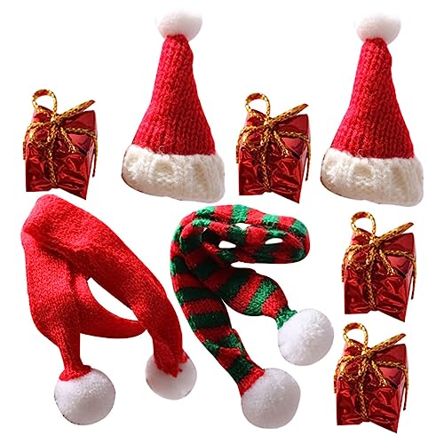 Hemobllo Teiliges Mini Strickmützen und Schals Weihnachtsdekoration Elastisch Lifelike Modell für Desktop Deko DIY Hemobllo Teiliges Mini Strickmützen und Schals Weihnachtsdekoration Elastisch Lifelike Modell für Desktop Deko DIY von Hemobllo