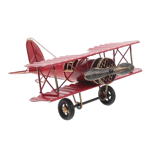 Hemobllo Vintage Deko Flugzeugmodell aus Gusseisen Kleines Rotes Doppel Flugzeug Handgefertigtes Retro Flugzeugmodell für Wohnkultur und Foto Requisiten Nostalgische Metall Dekoration Hemobllo Vintage Deko Flugzeugmodell aus Gusseisen Kleines Rotes Doppel Flugzeug Handgefertigtes Retro Flugzeugmodell für Wohnkultur und Foto Requisiten Nostalgische Metall Dekoration von Hemobllo