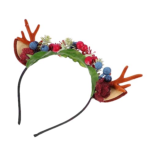 Hemobllo Weihnachtlicher Rentiergeweih Haarreif Party Kopfschmuck Weihnachts Accessoire für Mädchen Festliches Design für Weihnachten Halloween Cosplay Alltag Hemobllo Weihnachtlicher Rentiergeweih Haarreif Party Kopfschmuck Weihnachts Accessoire für Mädchen Festliches Design für Weihnachten Halloween Cosplay Alltag von Hemobllo