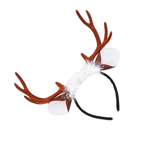 Hemobllo Weihnachtliches Rentiergeweih Haarreif aus Polyester Bequemes Langlebiges Cosplay Stirnband Leichtes Kopfschmuck für Weihnachtsfeier Karneval Party und Festtagskostüm Hemobllo Weihnachtliches Rentiergeweih Haarreif aus Polyester Bequemes Langlebiges Cosplay Stirnband Leichtes Kopfschmuck für Weihnachtsfeier Karneval Party und Festtagskostüm von Hemobllo