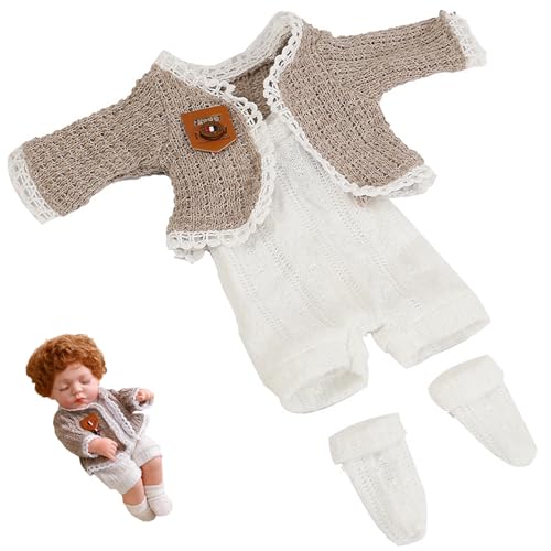 Hemore Puppenkleidung, 1 Babypuppen -Outfit mit Socken, DIY 12 -Zoll -Puppenkleidung für Accessoires von Hemore