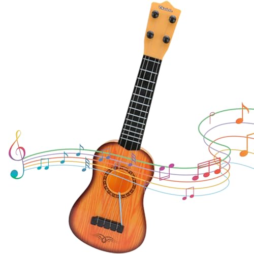 Hemore Ukulele für Kinder, 17 -Zoll -4 -String -Kindergitarre, Mini -Kinder -Gitarre, Spielzeuggitarre Frühes Musikinstrumentenspielzeug für Kleinkinder Kinder (Stil 1) von Hemore