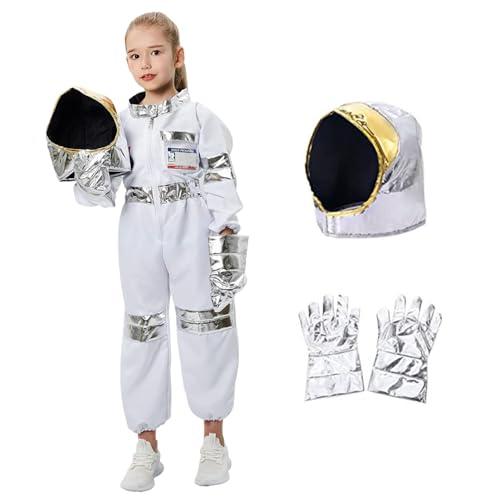 Kostüm für Kinder, 1 Set Kids Space Overall mit Handschuhen, Helm, Halloween-Kostüme für Kinder, Jungen Mädchen (Höhe: 100-110 cm) von Hemore