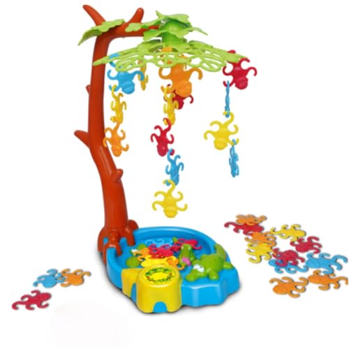 Monkey Balancing Game Affe hängt in einem Baum um Vaterschaft interaktives Spiel um das Ausgleichsspiel fallend stürzende Affenfamilie Spielzeug Kletterbaum Swing Brettspiel Kinder Geschenk 1 Set, Mo von Hemore